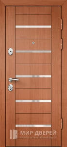 Современная стильная входная дверь №9 внешняя - фото